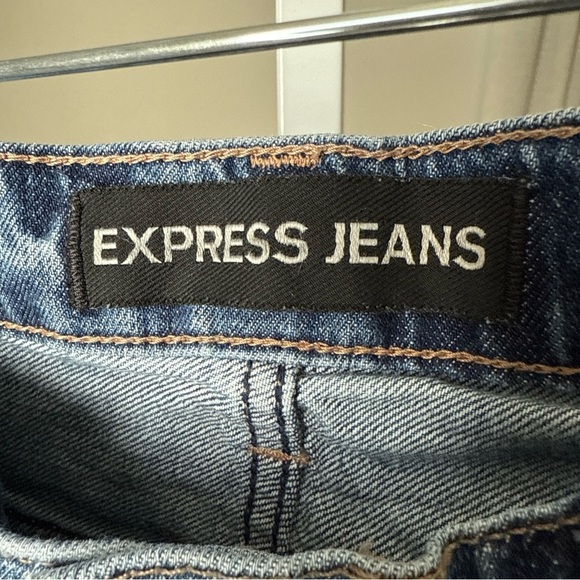 Express Women’s Boyfriend Blue Jeans Size 2 - Picture 4 of 10